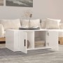 Mesa de centro madera contrachapada blanco brillo 80x50x36 cm de vidaXL, Mesas de centro - Ref: Foro24-816514, Precio: 62,59 ...
