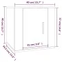 Mueble para TV de pared gris Sonoma 40x34,5x40 cm de vidaXL, Muebles TV - Ref: Foro24-816652, Precio: 30,49 €, Descuento: %