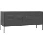 Mueble para TV de acero gris antracita 105x35x50 cm en Muebles TV | Comprar online en Foru.es