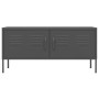 Mueble para TV de acero gris antracita 105x35x50 cm en Muebles TV | Comprar online en Foru.es
