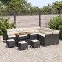 Conjunto de sofás de jardín 13 pcs Negro ratán sintético en Sofás de exterior | Comprar online en Foru.es