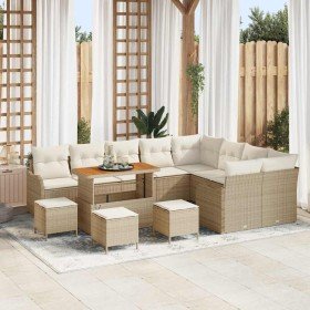 Conjunto de sofás de jardín 13 pcs Beige ratán sintético en Sofás de exterior | Comprar online en Foru.es