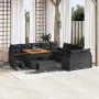 Conjunto de sofá de jardín 13 pcs Negro ratán sintético en Sofás de exterior | Comprar online en Foru.es