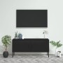 Mueble para TV de acero negro 105x35x50 cm en Muebles TV | Comprar online en Foru.es