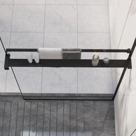 Estante para pared de ducha aluminio negro 80 cm de vidaXL, Accesorios para el baño - Ref: Foro24-153615, Precio: 44,17 €, De...
