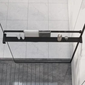 Estante para pared de ducha aluminio negro 80 cm de vidaXL, Accesorios para el baño - Ref: Foro24-153615, Precio: 43,43 €, De...