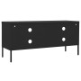 Mueble para TV de acero negro 105x35x50 cm en Muebles TV | Comprar online en Foru.es