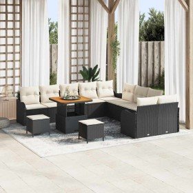 Conjunto de sofá de jardín 13 pcs Negro ratán sintético en Sofás de exterior | Comprar online en Foru.es