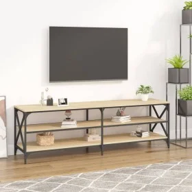 Mueble de TV madera contrachapada roble Sonoma 160x40x50 cm de vidaXL, Muebles TV - Ref: Foro24-826730, Precio: 82,63 €, Desc...