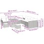 Conjunto de sofá de jardín 13 pcs Gris ratán sintético en Sofás de exterior | Comprar online en Foru.es