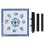 Base de sombrilla cuadrada azul y blanco 12 kg de vidaXL, Bases para sombrillas - Ref: Foro24-362222, Precio: 75,43 €, Descue...