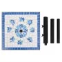 Base de sombrilla cuadrada azul y blanco 12 kg de vidaXL, Bases para sombrillas - Ref: Foro24-362222, Precio: 74,14 €, Descue...