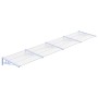 Marquesina puerta policarbonato gris y transparente 396x90 cm de vidaXL, Toldos - Ref: Foro24-153696, Precio: 121,13 €, Descu...