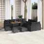 Conjunto de sofá de jardín 14 pcs Negro ratán sintético en Sofás de exterior | Comprar online en Foru.es