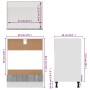 Armario de horno cocina madera ingeniería gris 60x46x81,5 cm de vidaXL, Armarios de cocina - Ref: Foro24-825835, Precio: 66,3...