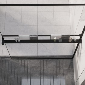 Estante para pared de ducha aluminio negro 118 cm de vidaXL, Accesorios para el baño - Ref: Foro24-153619, Precio: 70,48 €, D...