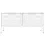 Mueble para TV de acero blanco 105x35x50 cm en Muebles TV | Comprar online en Foru.es