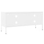 Mueble para TV de acero blanco 105x35x50 cm en Muebles TV | Comprar online en Foru.es