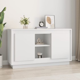 Aparador de madera contrachapada blanco 102x35x60 cm de vidaXL, Aparadores - Ref: Foro24-831877, Precio: 99,33 €, Descuento: %