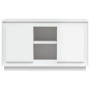 Aparador de madera contrachapada blanco 102x35x60 cm de vidaXL, Aparadores - Ref: Foro24-831877, Precio: 99,33 €, Descuento: %