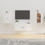 Muebles para TV de pared 2 uds blanco brillante 40x34,5x60 cm de vidaXL, Muebles TV - Ref: Foro24-816661, Precio: 49,22 €, De...