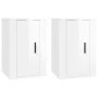 Muebles para TV de pared 2 uds blanco brillante 40x34,5x60 cm de vidaXL, Muebles TV - Ref: Foro24-816661, Precio: 49,22 €, De...