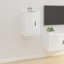 Muebles para TV de pared 2 uds blanco brillante 40x34,5x60 cm de vidaXL, Muebles TV - Ref: Foro24-816661, Precio: 49,22 €, De...