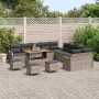 Conjunto de sofá de jardín 14 pcs Gris ratán sintético en Sofás de exterior | Comprar online en Foru.es