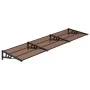 Marquesina de puerta policarbonato negro 297,5x90 cm de vidaXL, Toldos - Ref: Foro24-153701, Precio: 103,27 €, Descuento: %