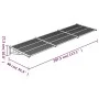 Marquesina de puerta policarbonato negro 297,5x90 cm de vidaXL, Toldos - Ref: Foro24-153701, Precio: 103,27 €, Descuento: %