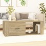 Mesa de centro madera contrachapada roble Sonoma 100x50,5x35 cm de vidaXL, Mesas de centro - Ref: Foro24-816539, Precio: 66,4...