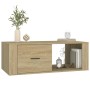 Mesa de centro madera contrachapada roble Sonoma 100x50,5x35 cm de vidaXL, Mesas de centro - Ref: Foro24-816539, Precio: 66,4...