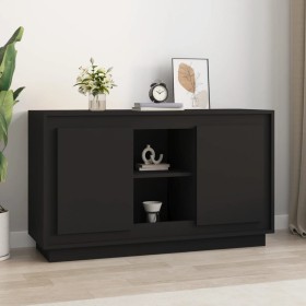 Aparador de madera contrachapada negro 102x35x60 cm de vidaXL, Aparadores - Ref: Foro24-831878, Precio: 95,80 €, Descuento: %