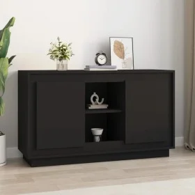 Black plywood sideboard 102x35x60 cm by vidaXL, Sideboards - Ref: Foro24-831878, Price: 95,51 €, Discount: %