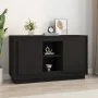 Aparador de madera contrachapada negro 102x35x60 cm de vidaXL, Aparadores - Ref: Foro24-831878, Precio: 95,51 €, Descuento: %