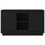 Aparador de madera contrachapada negro 102x35x60 cm de vidaXL, Aparadores - Ref: Foro24-831878, Precio: 95,80 €, Descuento: %