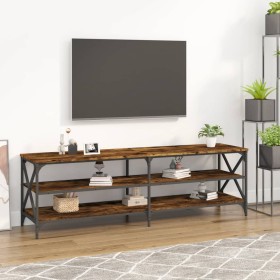 Mueble de TV madera contrachapada roble ahumado 160x40x50 cm de vidaXL, Muebles TV - Ref: Foro24-826731, Precio: 83,76 €, Des...