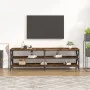 Mueble de TV madera contrachapada roble ahumado 160x40x50 cm de vidaXL, Muebles TV - Ref: Foro24-826731, Precio: 79,84 €, Des...