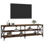 Mueble de TV madera contrachapada roble ahumado 160x40x50 cm de vidaXL, Muebles TV - Ref: Foro24-826731, Precio: 83,76 €, Des...