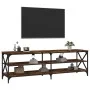 Mueble de TV madera contrachapada roble ahumado 160x40x50 cm de vidaXL, Muebles TV - Ref: Foro24-826731, Precio: 79,84 €, Des...