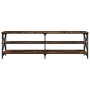 Mueble de TV madera contrachapada roble ahumado 160x40x50 cm de vidaXL, Muebles TV - Ref: Foro24-826731, Precio: 83,76 €, Des...