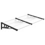 Marquesina puerta policarbonato negro y transparente 152,5x90cm de vidaXL, Toldos - Ref: Foro24-153684, Precio: 63,75 €, Desc...