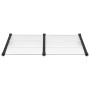 Marquesina puerta policarbonato negro y transparente 152,5x90cm de vidaXL, Toldos - Ref: Foro24-153684, Precio: 63,75 €, Desc...