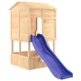 Parque infantil de exterior madera maciza de abeto de vidaXL, Columpios y estructuras de juegos - Ref: Foro24-3145011, Precio...