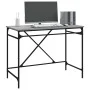 Escritorio hierro madera contrachapada gris Sonoma 100x50x75 cm de vidaXL, Escritorios - Ref: Foro24-826722, Precio: 95,59 €,...