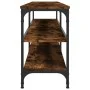 Mueble TV metal y madera contrachapada roble humo 180x30x50cm de vidaXL, Muebles TV - Ref: Foro24-826756, Precio: 84,43 €, De...