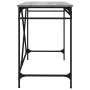 Escritorio hierro madera contrachapada gris Sonoma 100x50x75 cm de vidaXL, Escritorios - Ref: Foro24-826722, Precio: 95,59 €,...