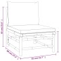 Set de muebles de jardín 3 piezas bambú y cojines gris taupe de vidaXL, Conjuntos de jardín - Ref: Foro24-3155119, Precio: 42...