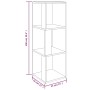 Mueble esquina madera contrachapada roble ahumado 33x33x100 cm de vidaXL, Taquillas y armarios de almacenamiento - Ref: Foro2...