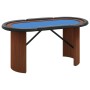 Mesa de póquer para 10 jugadores azul 160x80x75 cm de vidaXL, Mesas de juego y de póquer - Ref: Foro24-80409, Precio: 180,88 ...